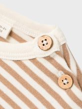 Lil 'Atelier - Geo Fon Kortærmet Loose Top - Tigers Eye